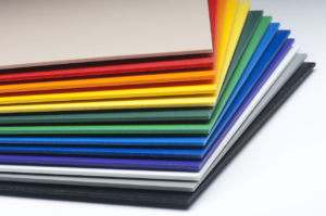 Photo of expanded foam PVC sheets
